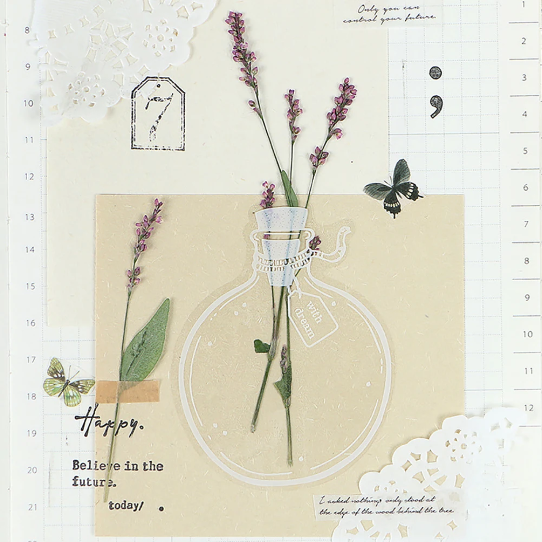 Brehn | DIY Transparente natürliche Blumen Lesezeichen