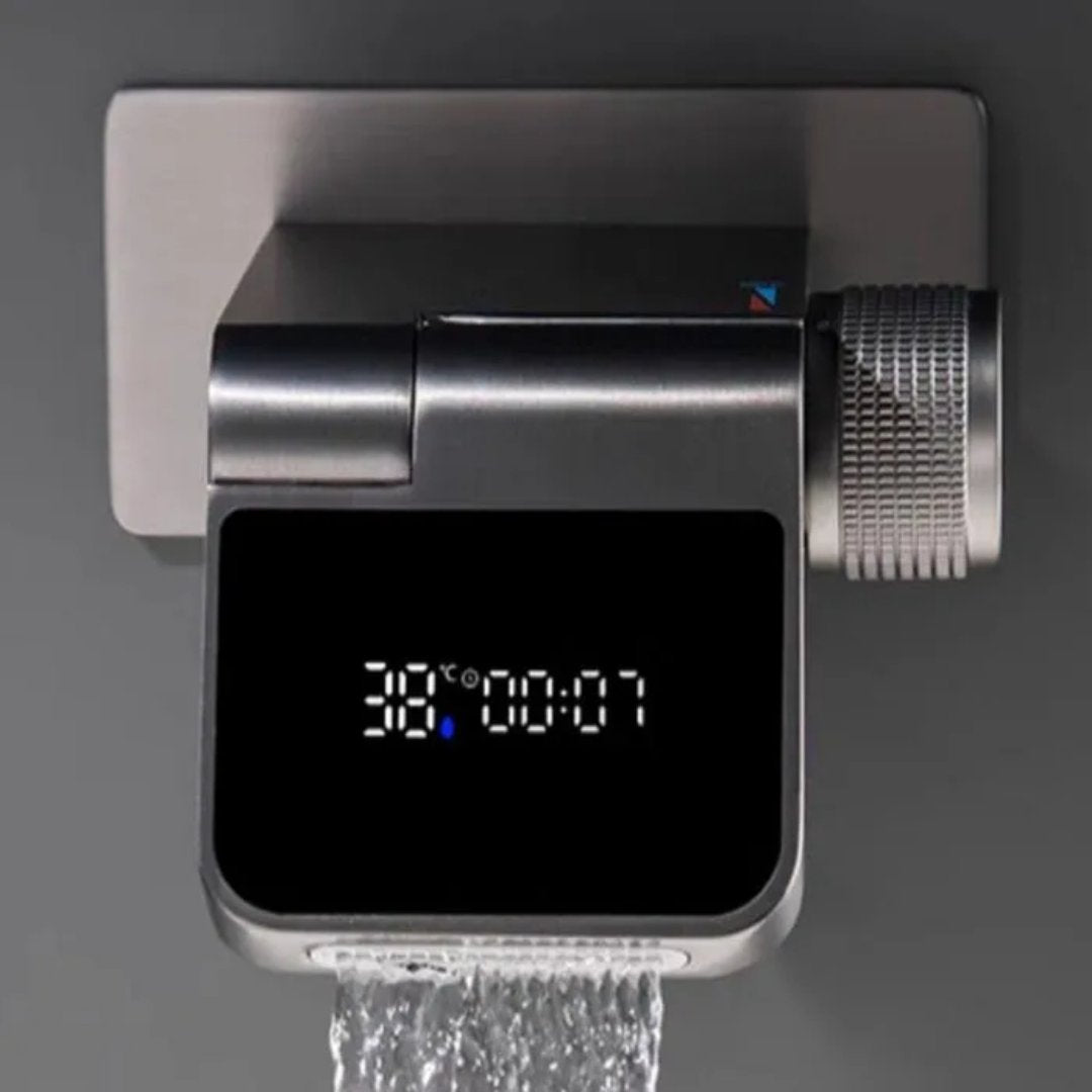 Brehn | Moderner verstellbarer Flow berührungsloser LED-Temperaturwasserhahn