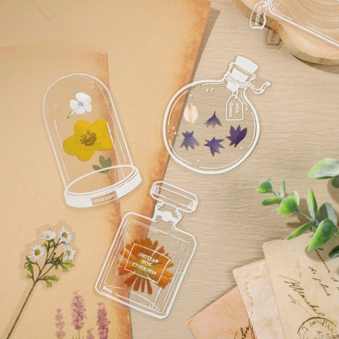 Brehn | DIY Transparente natürliche Blumen Lesezeichen