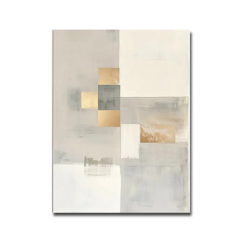 Zeitgenössische abstrakte geometrische Farbblock-Wandkunst feine Kunst-Leinwanddrucke neutrale Farbbilder für moderne Apartment-Wohnzimmer skandinavische Wohnkultur
