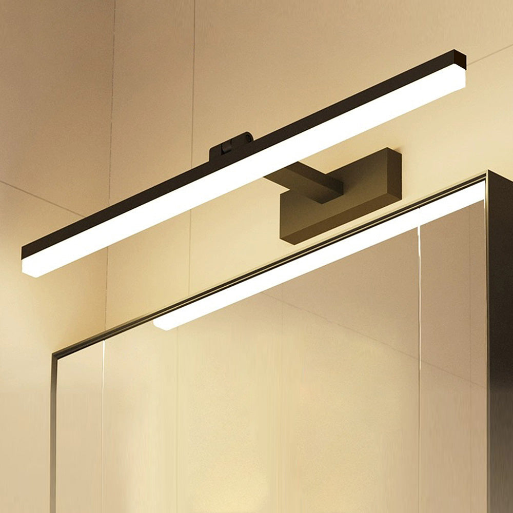 Zeitgenössisches schwarzes LED-Spiegel Badezimmer Vanity Light | Brehn