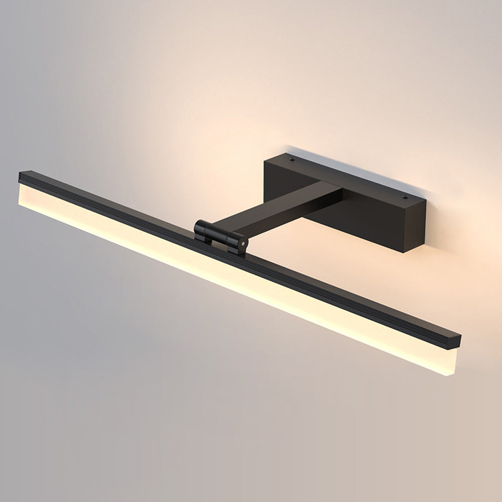 Zeitgenössisches schwarzes LED-Spiegel Badezimmer Vanity Light | Brehn
