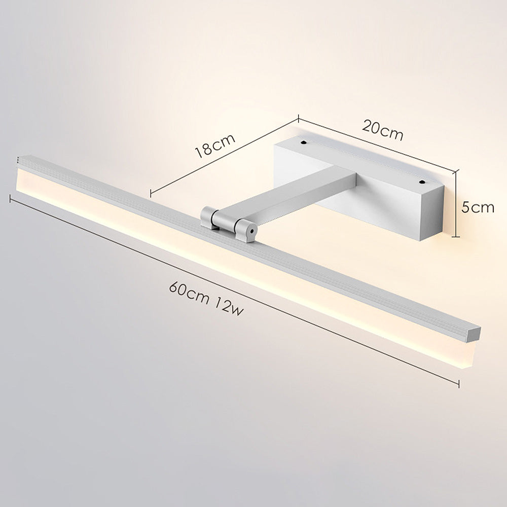 Zeitgenössisches schwarzes LED-Spiegel Badezimmer Vanity Light | Brehn