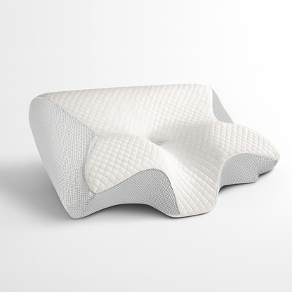 Nackenkissen aus Memory-Schaum – ergonomische Kontur, atmungsaktiver Bezug abnehmbar & waschbar, 61 × 36 × 10 cm, für Seiten- und Rückenschläfer