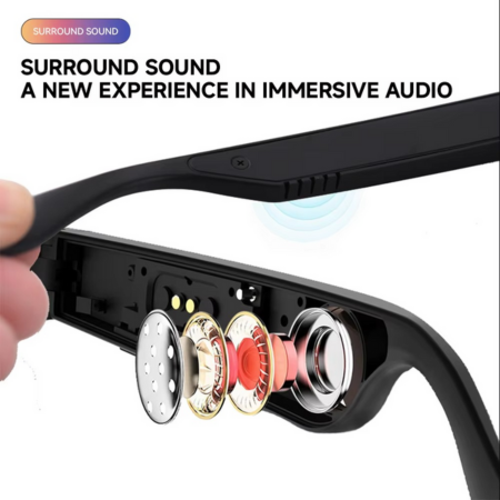 Intelligente Audio-Sonnenbrille mit Touch-Steuerung, KI-Sprachassistent und UV-Schutz