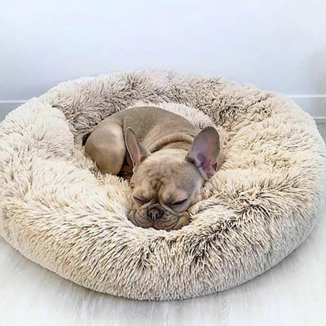 Brehn | Beruhigendes waschbares Hundebett-Kissen aus Kunstfell