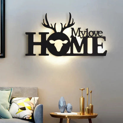 Moderne LED-Buchstabenlampe zur Wandmontage – Dekoratives Licht für Wohn- und Büros | Brehn