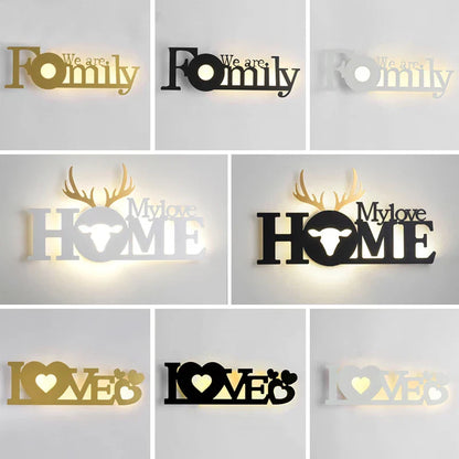 Moderne LED-Buchstabenlampe zur Wandmontage – Dekoratives Licht für Wohn- und Büros | Brehn