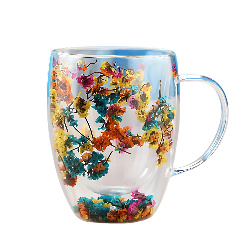 Floral Glass Cup | Brehn