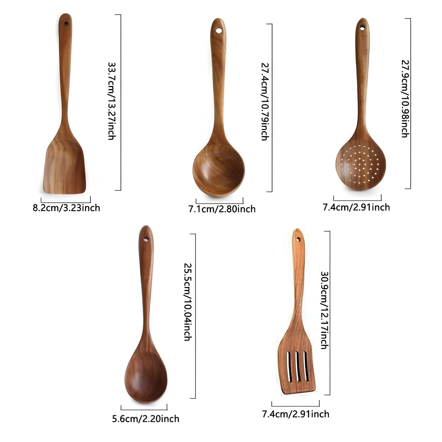 TeakChef 5-teiliges Küchenhilfe-Set – Hitzebeständig und Langlebig | Brehn