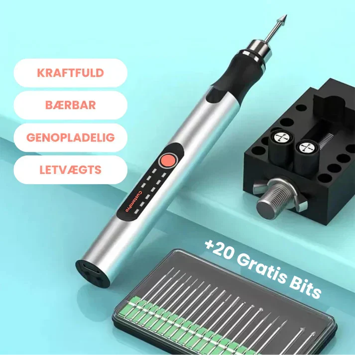 Gravurstift - geeignet für Anfänger - benutzerfreundlich und intuitiv - 200g. - Inklusive USB-C Schnellladungskabel - Wanduhr | Brehn