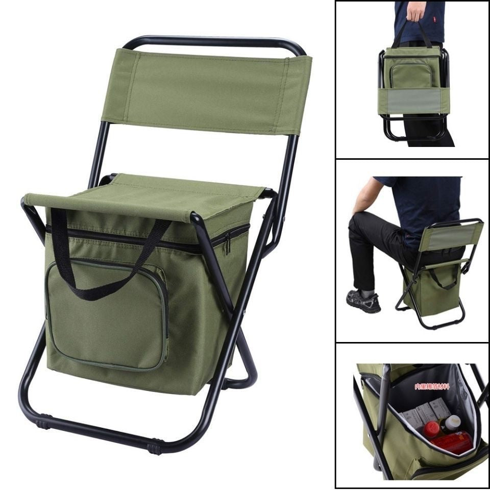 Zeitgenössischer Industrie Rechteckiger Oxford-Stoff Stahlrohr Klappstuhl Rückenlehne Armlehnlos Für Garten & Outdoor Terrasse | Brehn