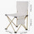 Zeitgenössischer skandinavischer Oxford-Stoff Stahl X-förmiger klappbarer Outdoor-Stuhl mit Rückenlehne für Camping & Strand | Brehn