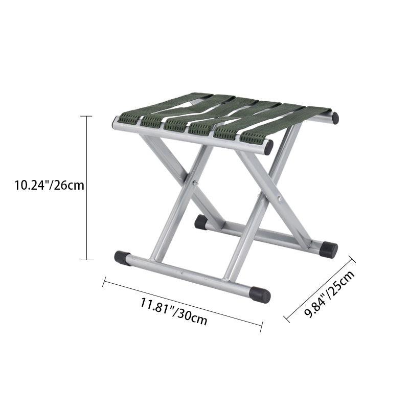 Zeitgenössischer nordischer quadratischer Nylon-Metall klappbarer Campingstuhl Fishing Chair mit Rückenlehne für den Außenbereich Patio | Brehn