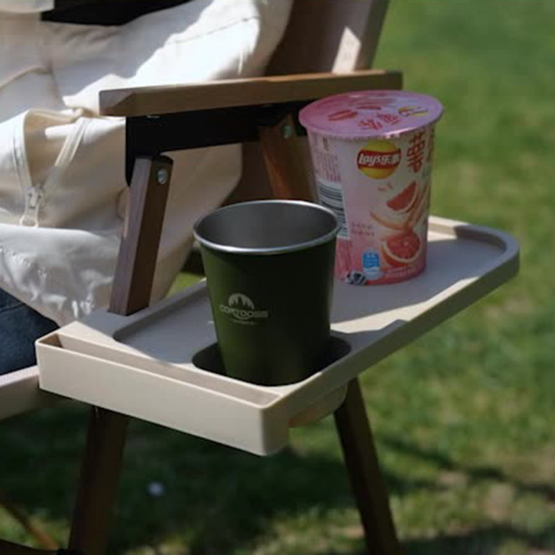 Moderner Minimalistischer Rechteckiger Außen-Campingstuhl aus Kohlenstoffstahl, Aluminiummaterial, Buchenholz, Oxford-Stoff, PET, Faltbar, Tragbar, Abnehmbar mit Rückenlehne und Armlehne für den Garten | Brehn