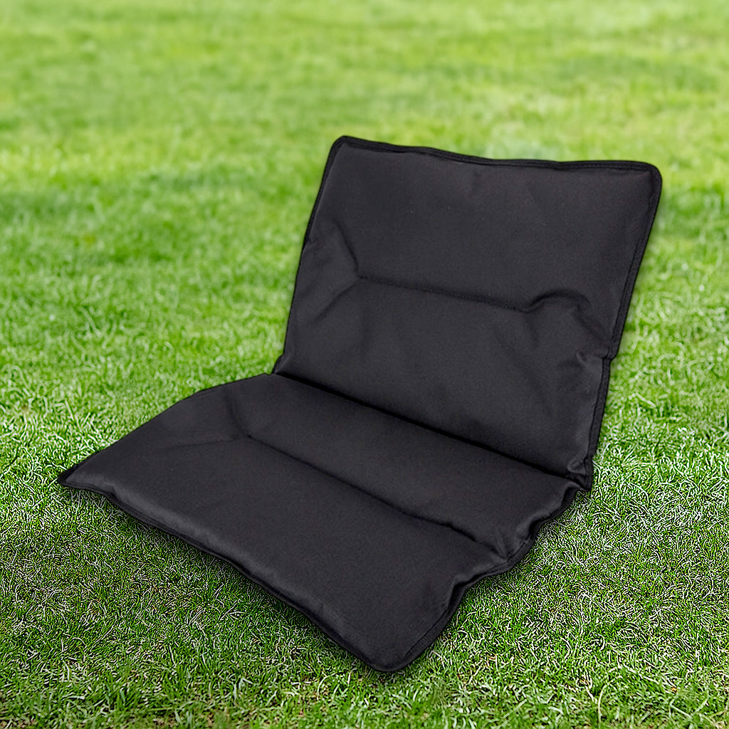 Moderner Minimalistischer Rechteckiger Außen-Campingstuhl aus Kohlenstoffstahl, Aluminiummaterial, Buchenholz, Oxford-Stoff, PET, Faltbar, Tragbar, Abnehmbar mit Rückenlehne und Armlehne für den Garten | Brehn