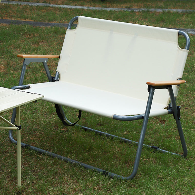 Modern Minimalistische Rechteckige Kohlenstoffstahl Oxford-Gewebe Zusammenklappbarer Campingstuhl Rückenlehne Armlehne Für Garten | Brehn