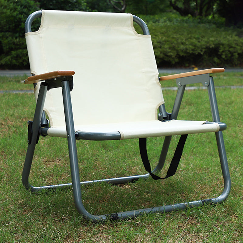 Modern Minimalistische Rechteckige Kohlenstoffstahl Oxford-Gewebe Zusammenklappbarer Campingstuhl Rückenlehne Armlehne Für Garten | Brehn