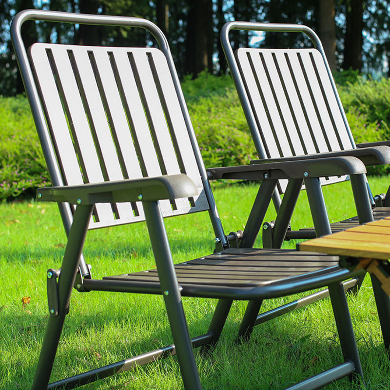 Moderne Einfachheit Wasserdicht Rechteckige Kohlenstoffstahl PVC Faltbare Campingstuhl Rückenlehne Armlehne Für Garten | Brehn