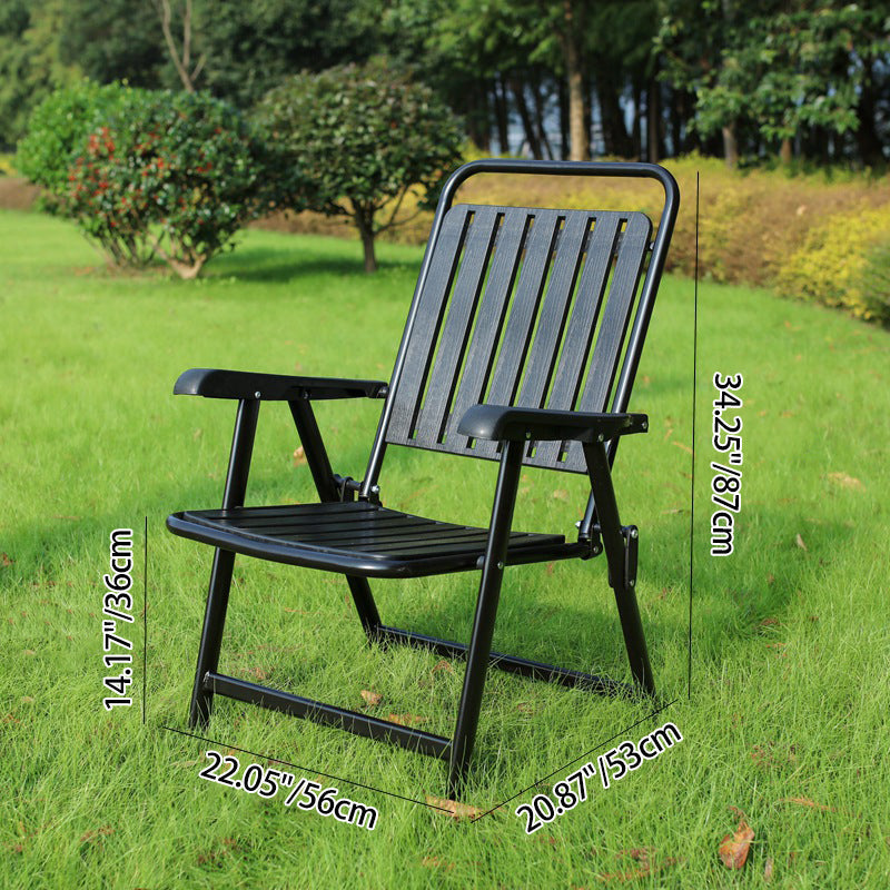 Moderne Einfachheit Wasserdicht Rechteckige Kohlenstoffstahl PVC Faltbare Campingstuhl Rückenlehne Armlehne Für Garten | Brehn
