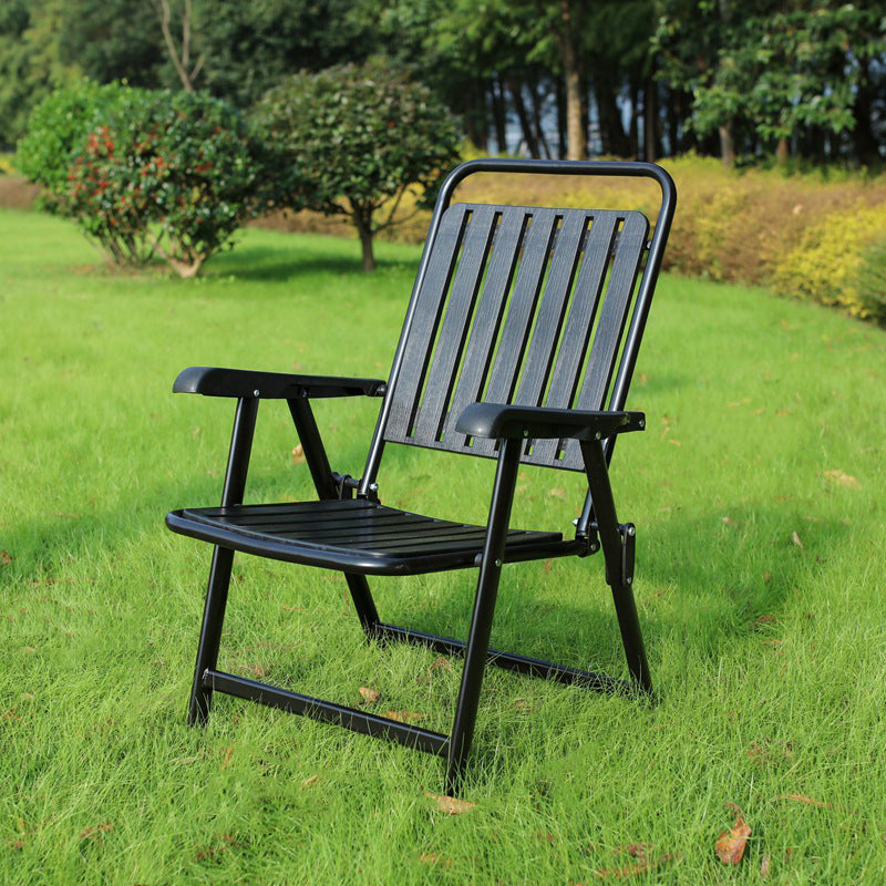 Moderne Einfachheit Wasserdicht Rechteckige Kohlenstoffstahl PVC Faltbare Campingstuhl Rückenlehne Armlehne Für Garten | Brehn
