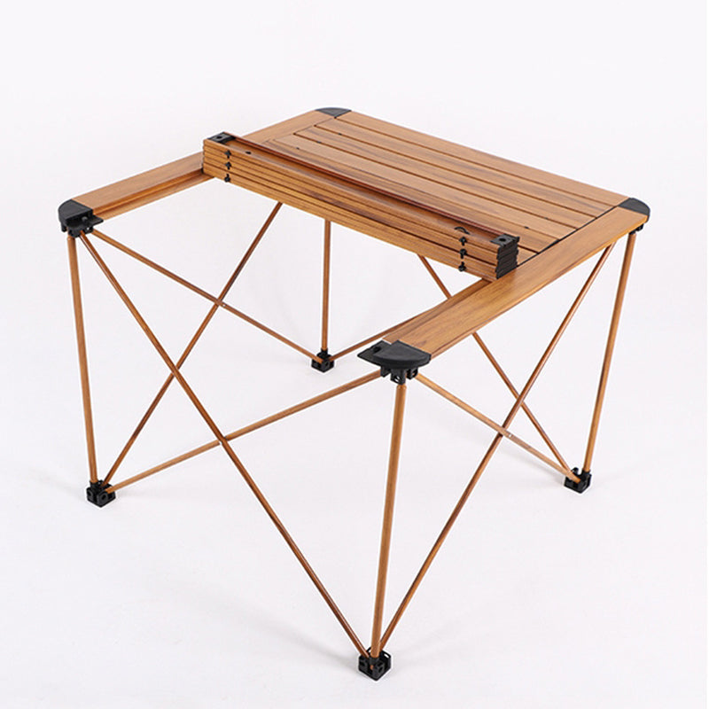 Moderne Einfachheit Quadrat Rechteck Aluminium Eisen Outdoor Faltbarer Camping Kaffeetisch 1-Stufig Für Garten | Brehn