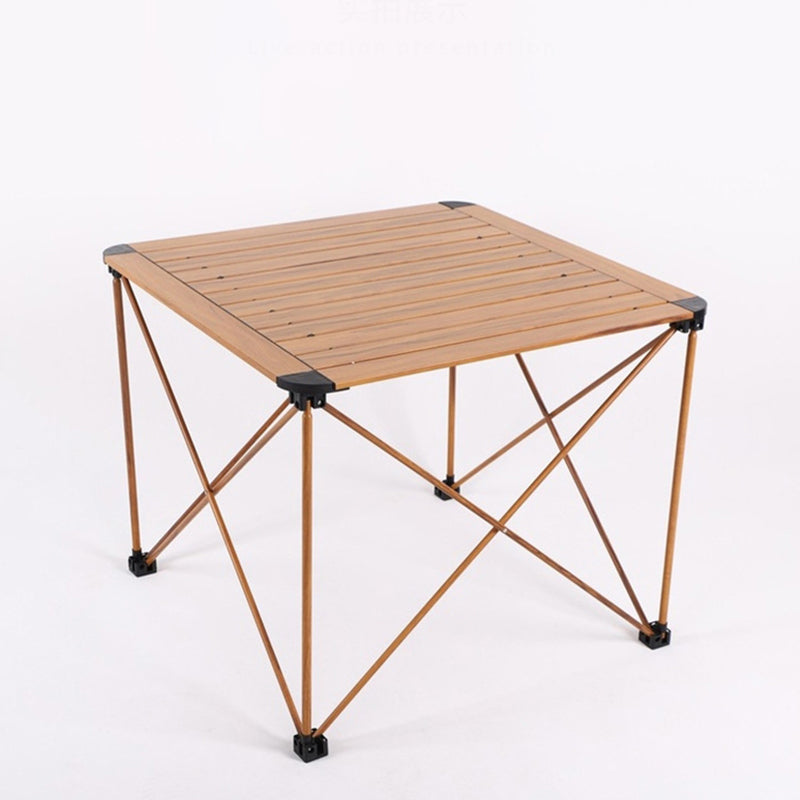 Moderne Einfachheit Quadrat Rechteck Aluminium Eisen Outdoor Faltbarer Camping Kaffeetisch 1-Stufig Für Garten | Brehn