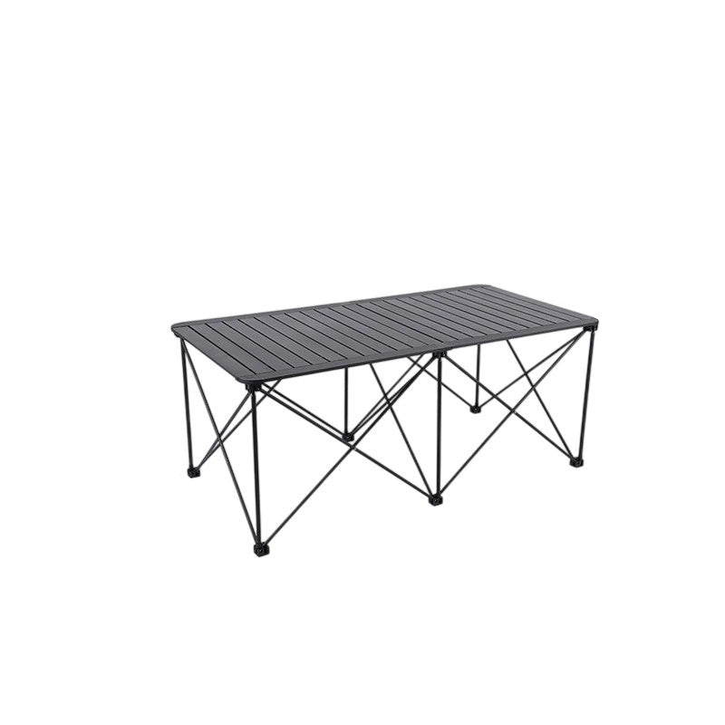Moderne Einfachheit Quadrat Rechteck Aluminium Eisen Outdoor Faltbarer Camping Kaffeetisch 1-Stufig Für Garten | Brehn