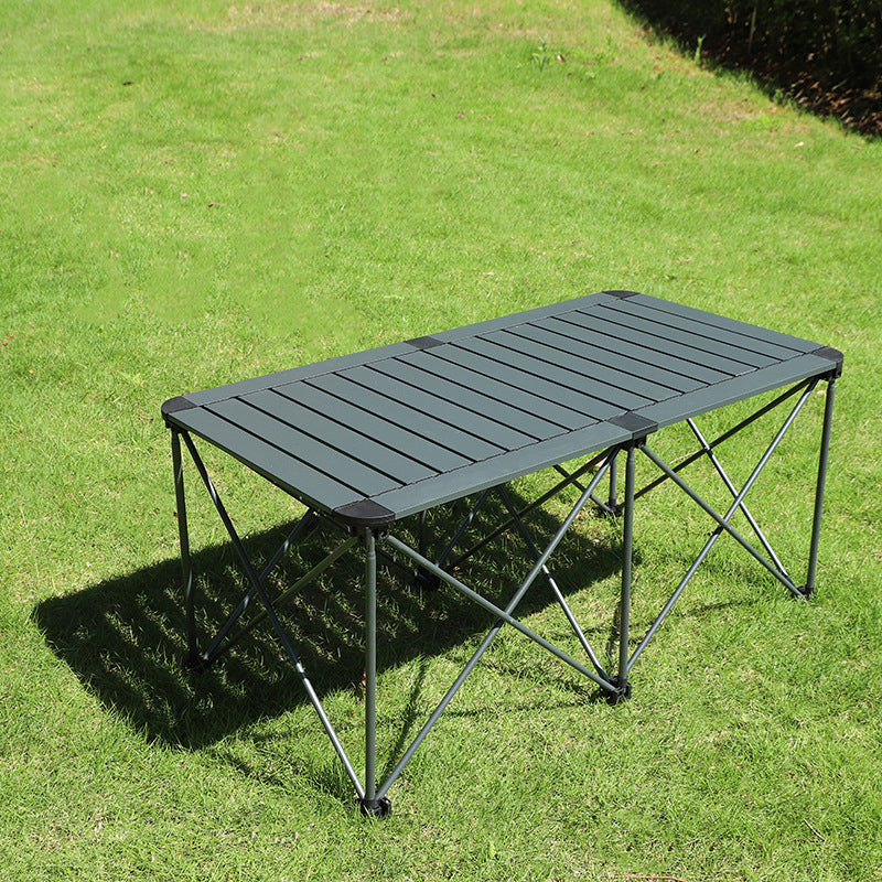 Moderne Einfachheit Quadrat Rechteck Aluminium Eisen Outdoor Faltbarer Camping Kaffeetisch 1-Stufig Für Garten | Brehn