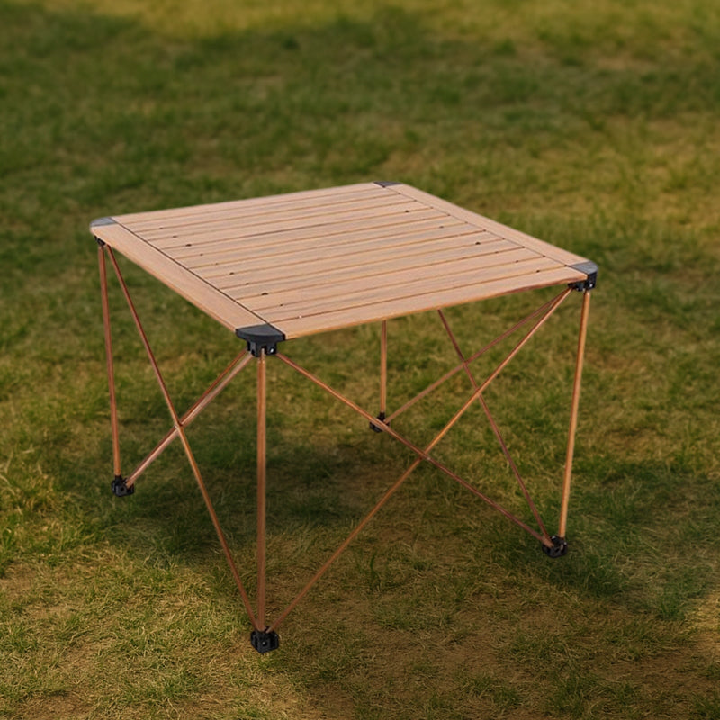Moderne Einfachheit Quadrat Rechteck Aluminium Eisen Outdoor Faltbarer Camping Kaffeetisch 1-Stufig Für Garten | Brehn