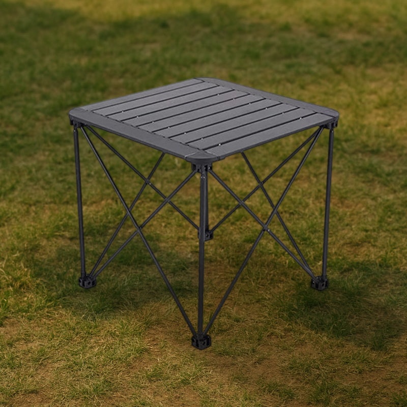 Moderne Einfachheit Quadrat Rechteck Aluminium Eisen Outdoor Faltbarer Camping Kaffeetisch 1-Stufig Für Garten | Brehn