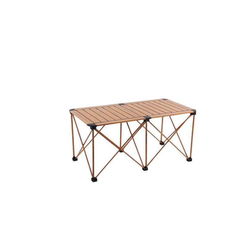Moderne Einfachheit Quadrat Rechteck Aluminium Eisen Outdoor Faltbarer Camping Kaffeetisch 1-Stufig Für Garten | Brehn