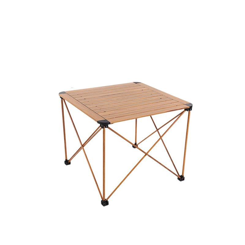 Moderne Einfachheit Quadrat Rechteck Aluminium Eisen Outdoor Faltbarer Camping Kaffeetisch 1-Stufig Für Garten | Brehn
