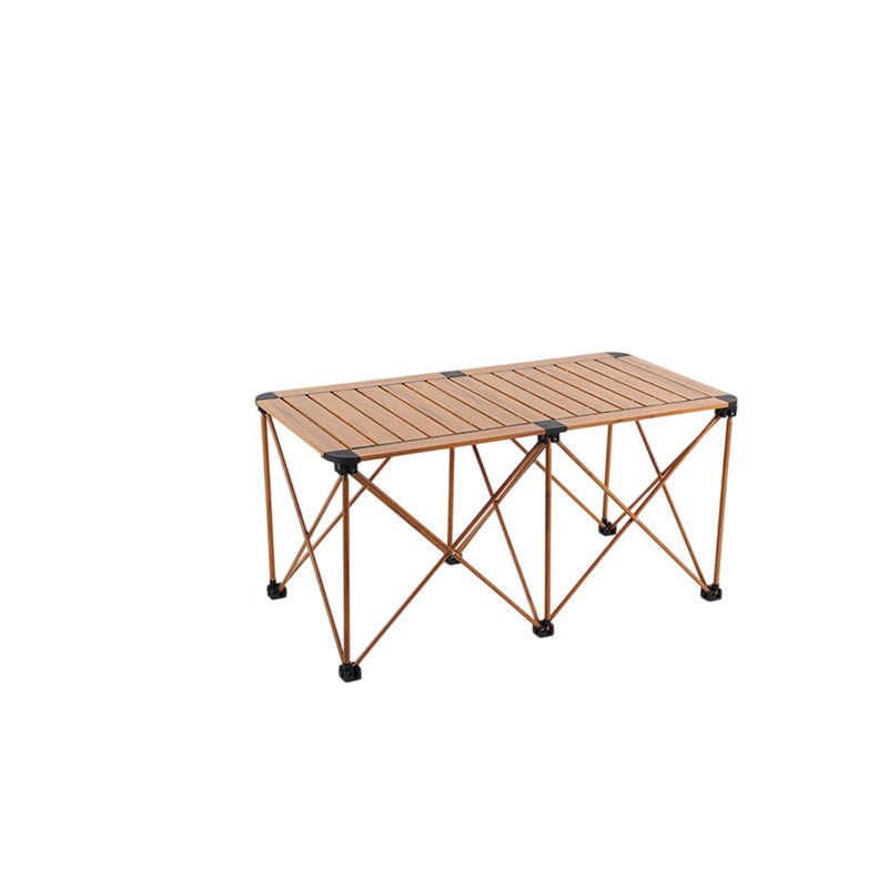 Moderne Einfachheit Quadrat Rechteck Aluminium Eisen Outdoor Faltbarer Camping Kaffeetisch 1-Stufig Für Garten | Brehn