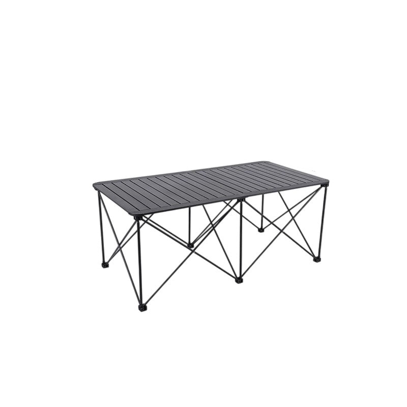 Moderne Einfachheit Quadrat Rechteck Aluminium Eisen Outdoor Faltbarer Camping Kaffeetisch 1-Stufig Für Garten | Brehn