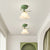 Deckenleuchte mit floralem Glasschirmdesign