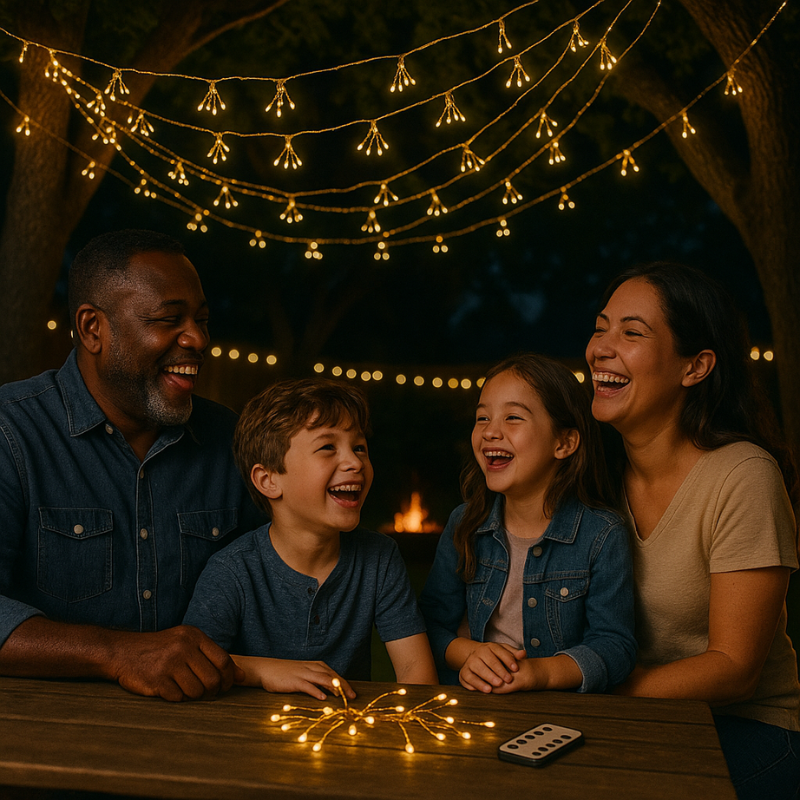 Brehn | Dekorative Feen-LED-Lichter mit Fernbedienung, flexibler Kupferdraht, innen und außen, warmweiß, 5m/10m/20m