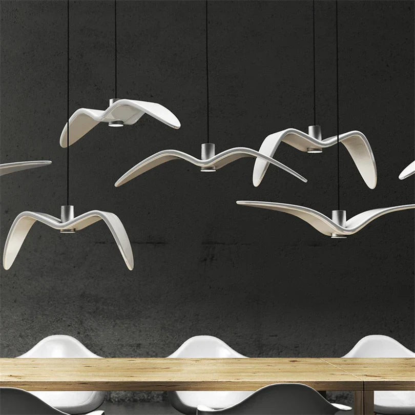 Moderne Designer-Vogelleuchte – Kreative Pendelleuchte für Wohnzimmer oder Esszimmer | Brehn