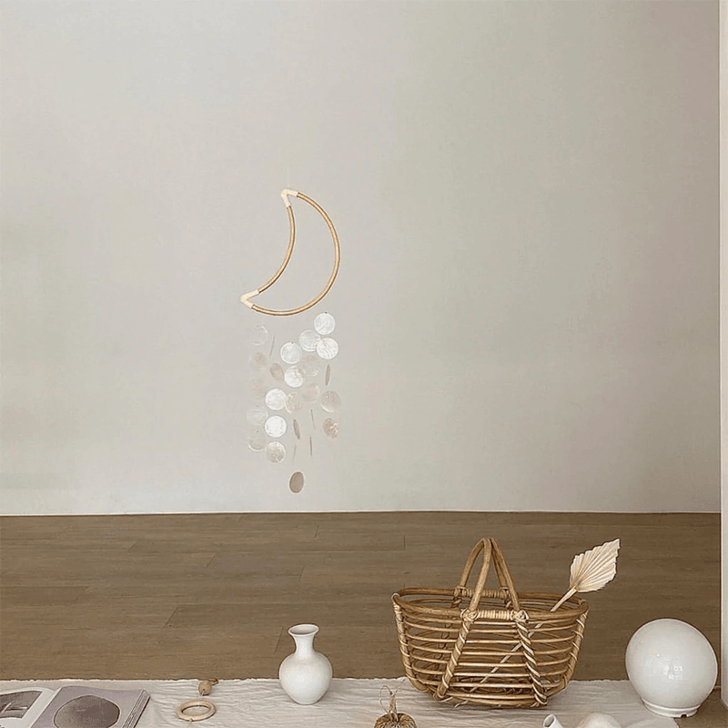 Handgefertigtes Windspiel von ShellDreams fürs Babyzimmer | Muschel-Mobile | Beruhigende Klänge
