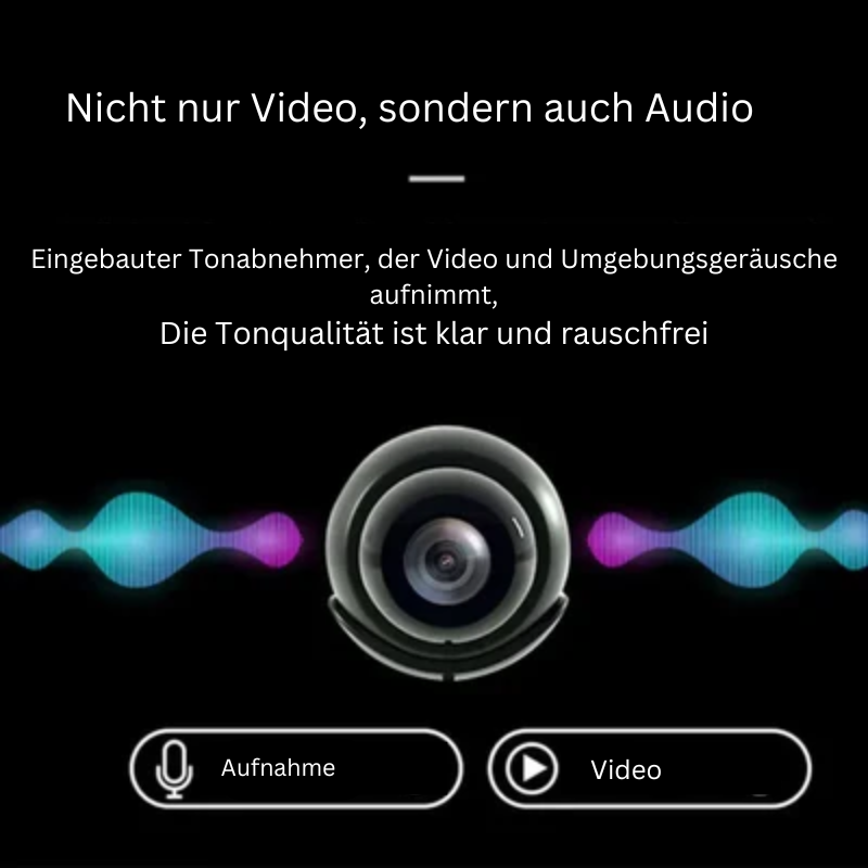 Brehn | Mini WLAN-Überwachungskamera 1080P HD | Diskrete Sicherheit für Ihr Zuhause