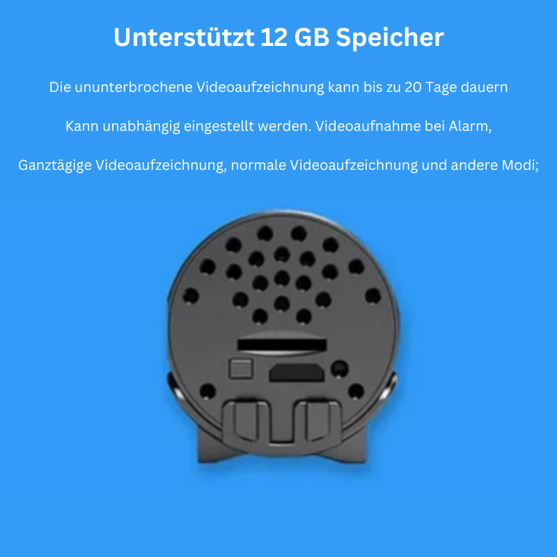 Brehn | Mini WLAN-Überwachungskamera 1080P HD | Diskrete Sicherheit für Ihr Zuhause