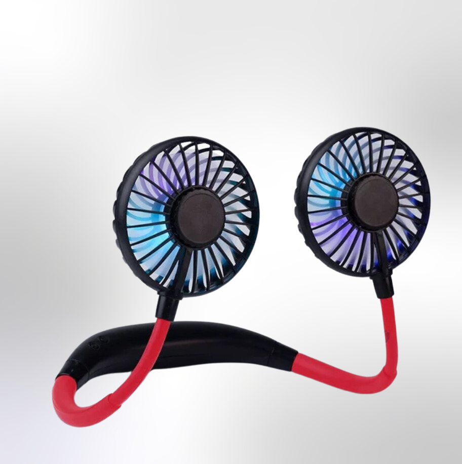 Brehn | Tragbarer Dual-Halsventilator mit USB