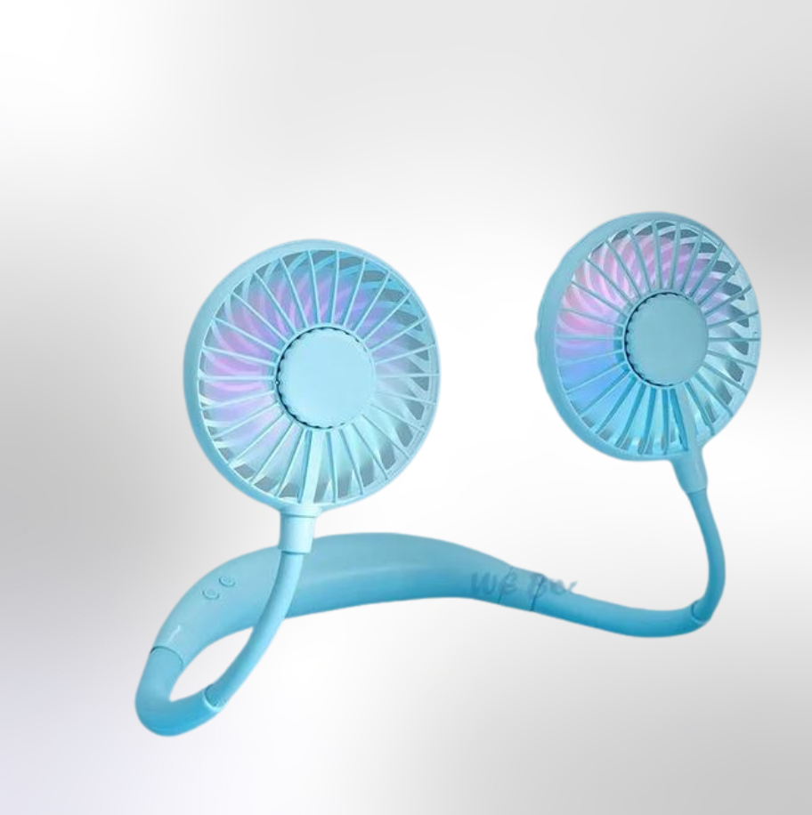 Brehn | Tragbarer Dual-Halsventilator mit USB