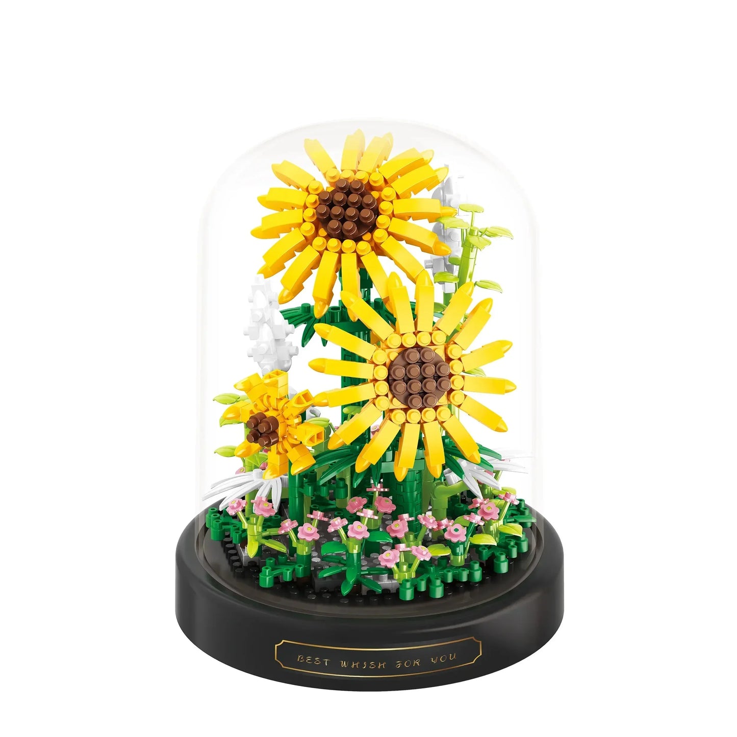 Brehn | BloomBrick DIY Mikro Blumen Bausteine | Mini Ziegel Puzzle | Heimdekoration & Geschenkidee für Kinder