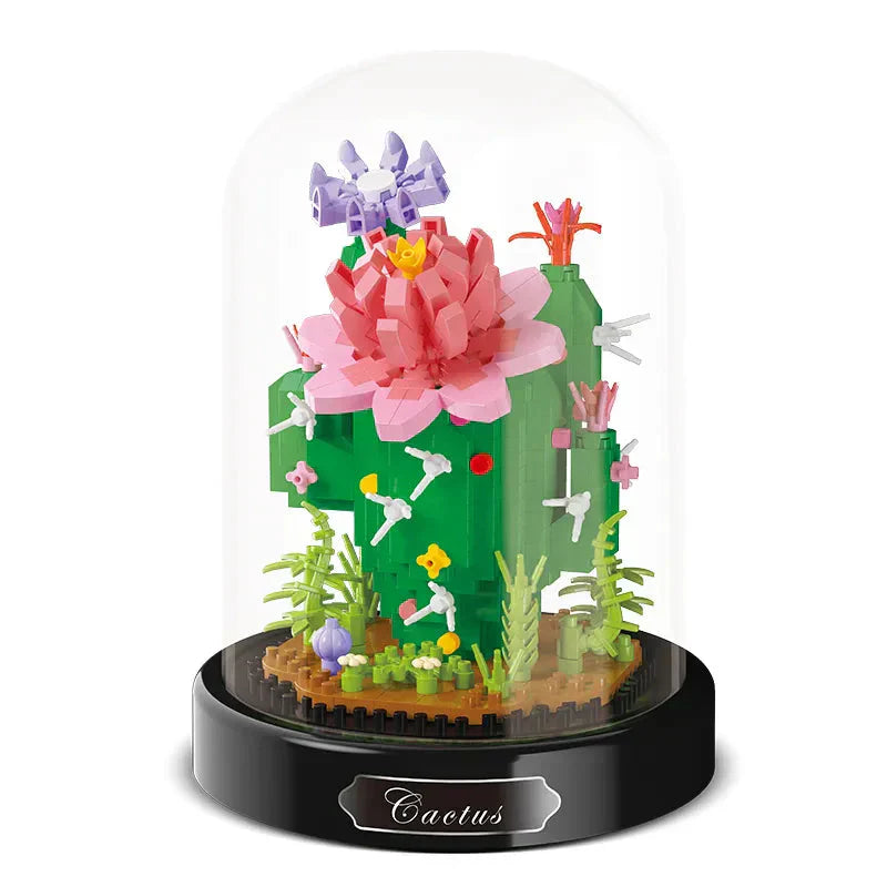 Brehn | BloomBrick DIY Mikro Blumen Bausteine | Mini Ziegel Puzzle | Heimdekoration & Geschenkidee für Kinder