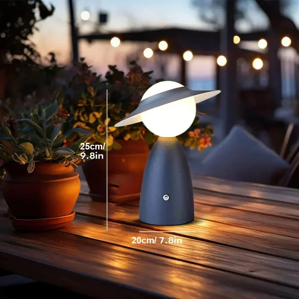 Brehn | LumeVibe - USB LED Lampe - Modernes Design - Touch-Dimmer - Schreibtisch und Schlafzimmer