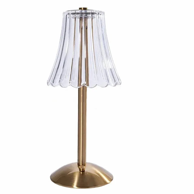 Drahtlose LED-Tischlampe mit Dimmfunktion – Augenfreundliche Nachttischlampe für Wohnzimmer und Schlafzimmer | Brehn
