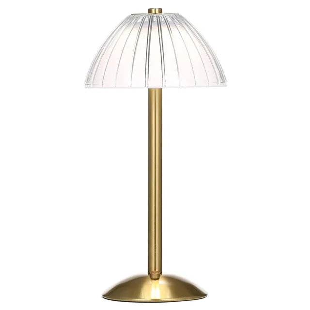 Drahtlose LED-Tischlampe mit Dimmfunktion – Augenfreundliche Nachttischlampe für Wohnzimmer und Schlafzimmer | Brehn
