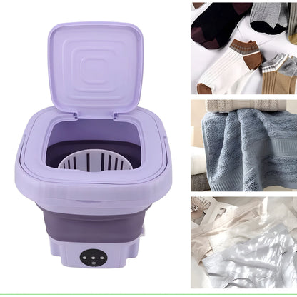QuickSpin Waschmaschine – Zusammenklappbare Mini-Waschmaschine mit Trockner | Brehn