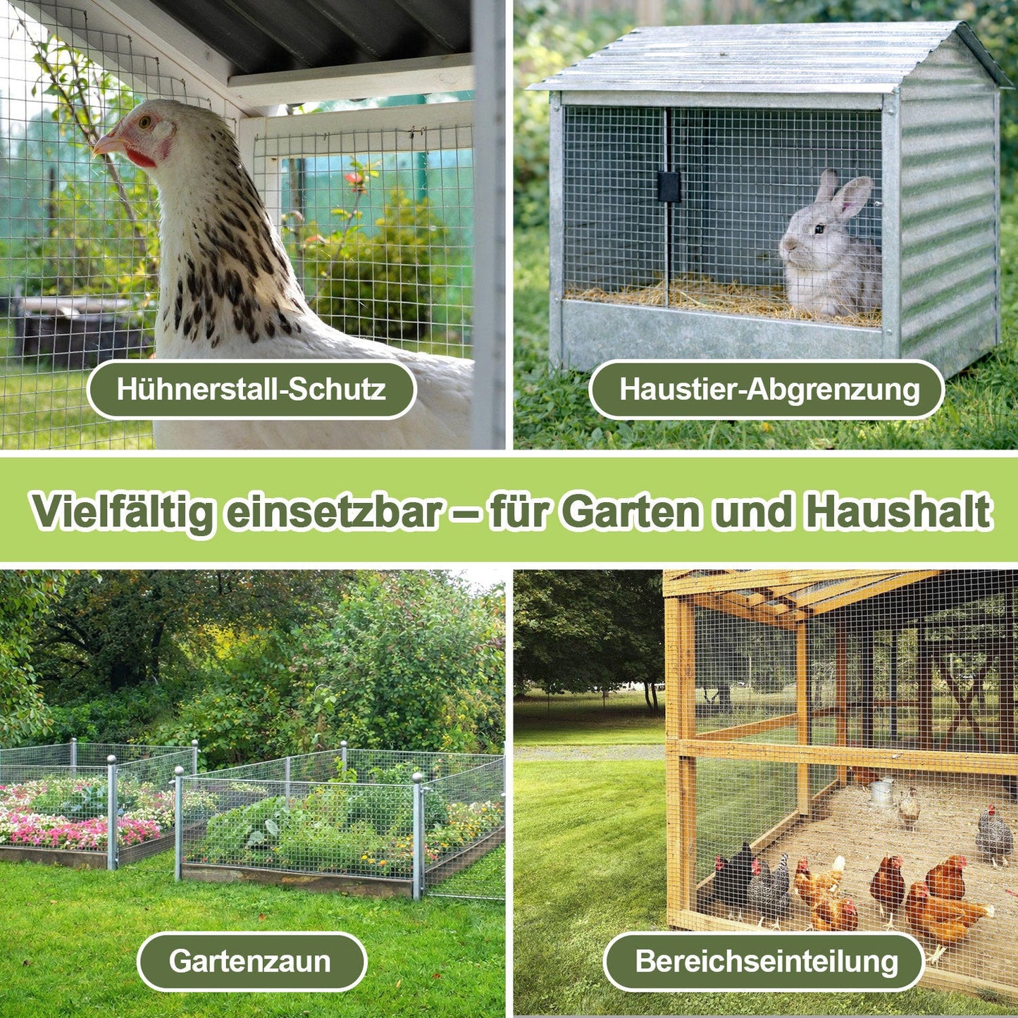 Drahtgitter Verzinkter 5m/10m Volierendraht Wühlmausgitter | Brehn